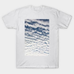 Cirrocumulus clouds against blue sky T-Shirt